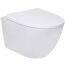 Wand-WC spülrandlos 'Nakia Twister Flush' inklusive WC-Sitz weiß