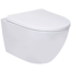 Wand-WC 'Nakia Twister Flush' spülrandlos inkl. WC-Sitz weiß