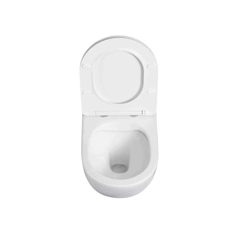 Wand-WC spülrandlos 'Madrid' inklusive WC-Sitz weiß
