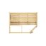 Massivholzsauna 'Valida Eck' natur Glastür 189 x 139 x 203,5 cm, ohne Ofen