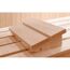 Massivholzsauna 'Valida Eck' natur Glastür 189 x 139 x 203,5 cm, ohne Ofen