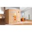 Premium-Massivholzsauna 'Bergen 2' natur Holztür 198 x 198 x 205 cm, ohne Ofen
