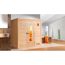 Premium-Massivholzsauna 'Bergen 2' natur Holztür 198 x 198 x 205 cm, ohne Ofen