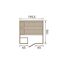 Premium-Massivholzsauna 'Bergen 2' natur Holztür 198 x 198 x 205 cm, ohne Ofen