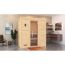 Premium-Massivholzsauna 'Bergen 2' natur Glastür 198 x 198 x 205 cm, ohne Ofen