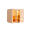 Premium-Massivholzsauna 'Bergen 2' natur Glastür Fenster 198 x 198 x 205 cm, ohne Ofen