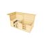 Saunahaus 'Farsund 1' natur Holztür Fenster 415 x 250 x 253 cm, ohne Ofen