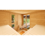Premium-Saunahaus 'Kuopio 1' natur Holztür Fenster 263 x 298 x 253 cm, ohne Ofen