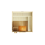 Premium-Saunahaus 'Kuopio 1' natur Holztür Fenster 263 x 298 x 253 cm, ohne Ofen