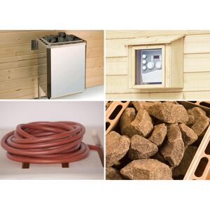 Saunaofen-Set 'OS 9,0 kW' für Fasssauna bis 14 m³