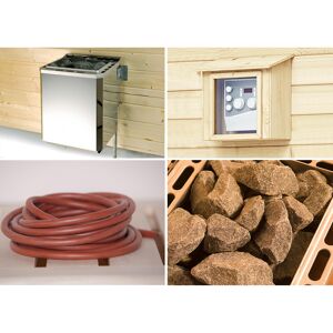 Saunaofen-Set 'BioS 9,0 kW' für Fasssauna bis 14 m³