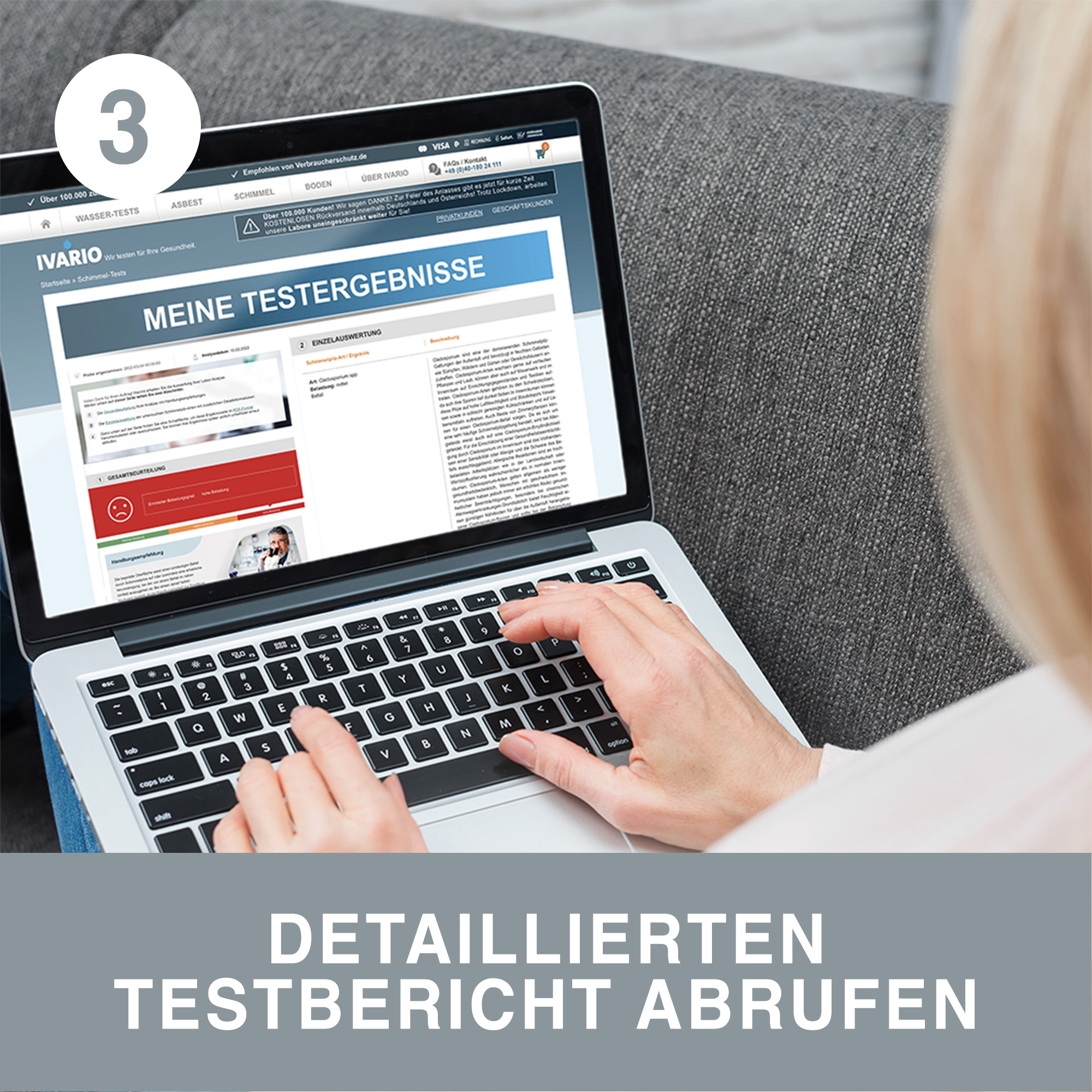 Schimmelanalyse 'Oberfläche' Laboranalyse