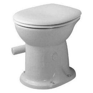 Stand-WC 'Design' mit WC-Sitz spülrandlos weiß 36 x 46 x 42 cm