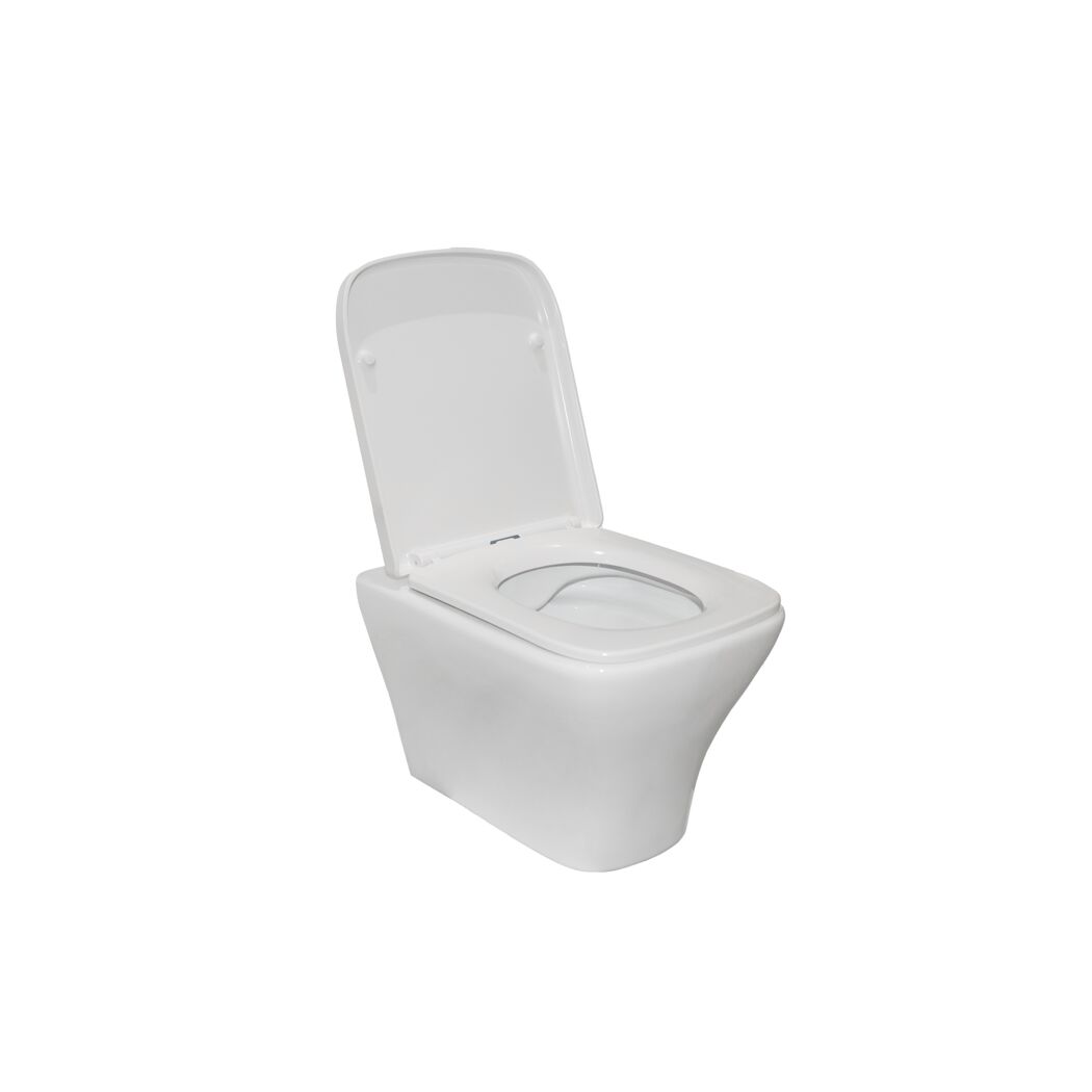 Wand-WC spülrandlos 'Artio' inklusive WC-Sitz weiß