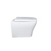 Wand-WC spülrandlos 'Artio' inklusive WC-Sitz weiß