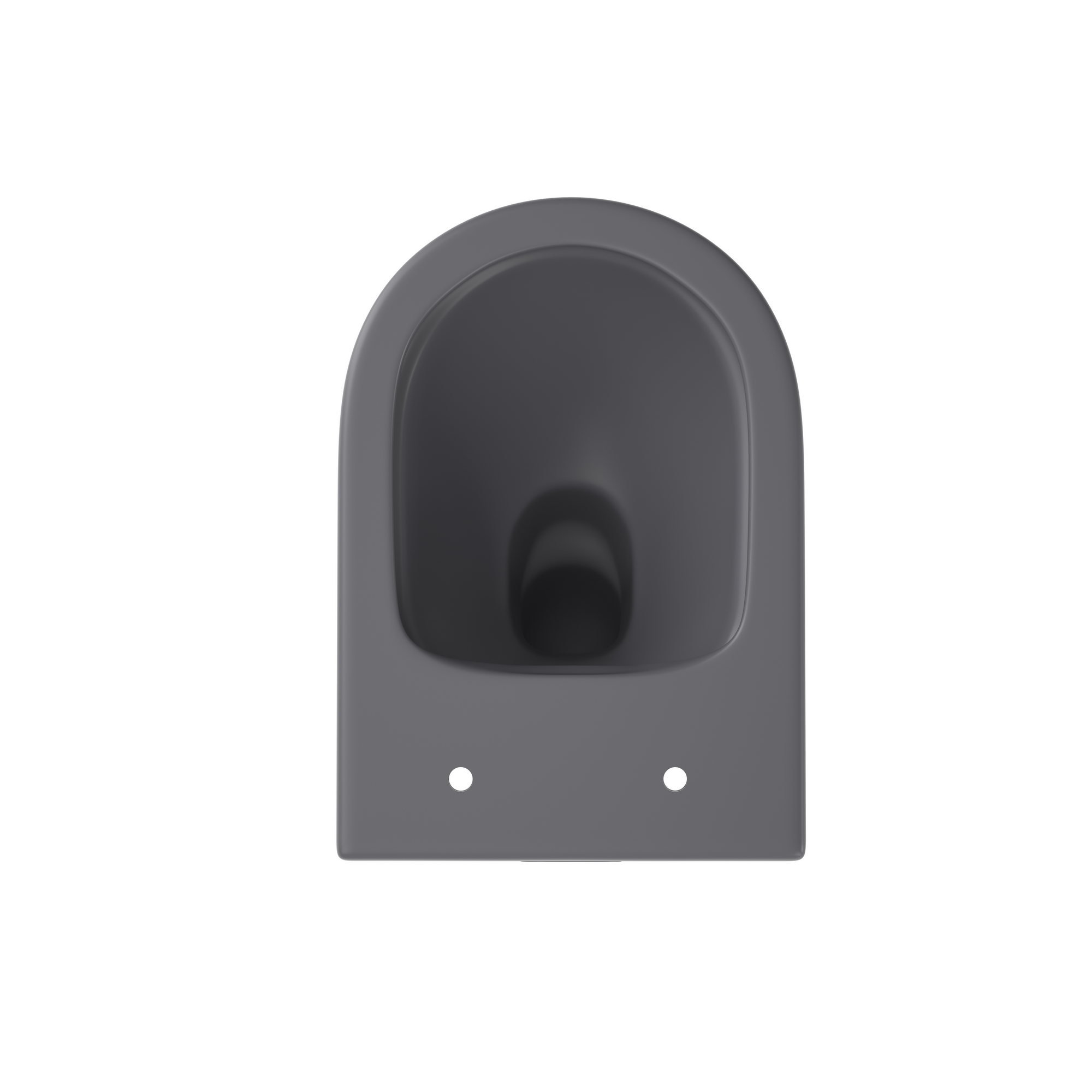 Wand-WC spülrandlos 'Nakia' inklusive WC-Sitz dunkelgrau