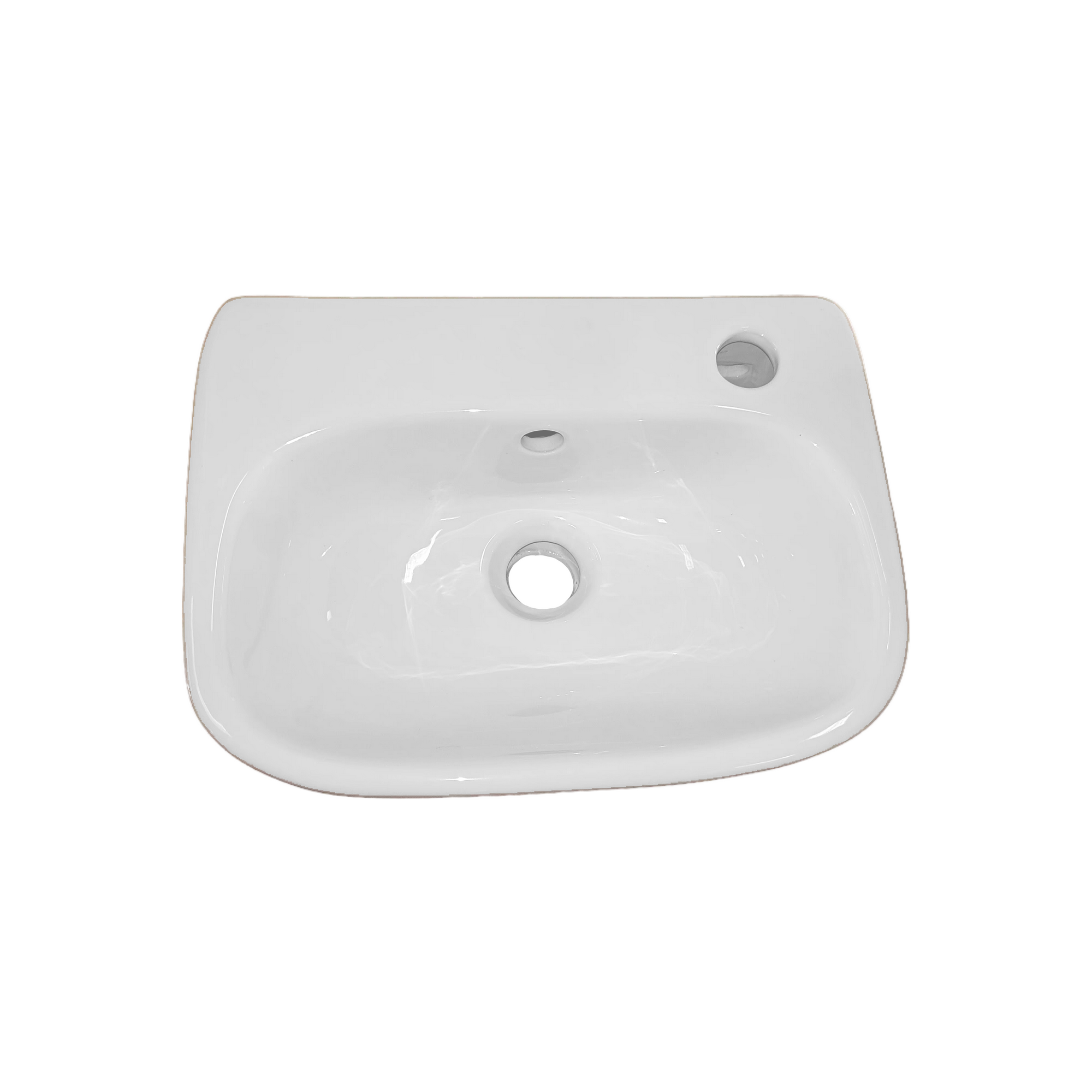 Waschtisch-Set 'Form' mit Armatur weiß 37 x 11,5 x 27 cm