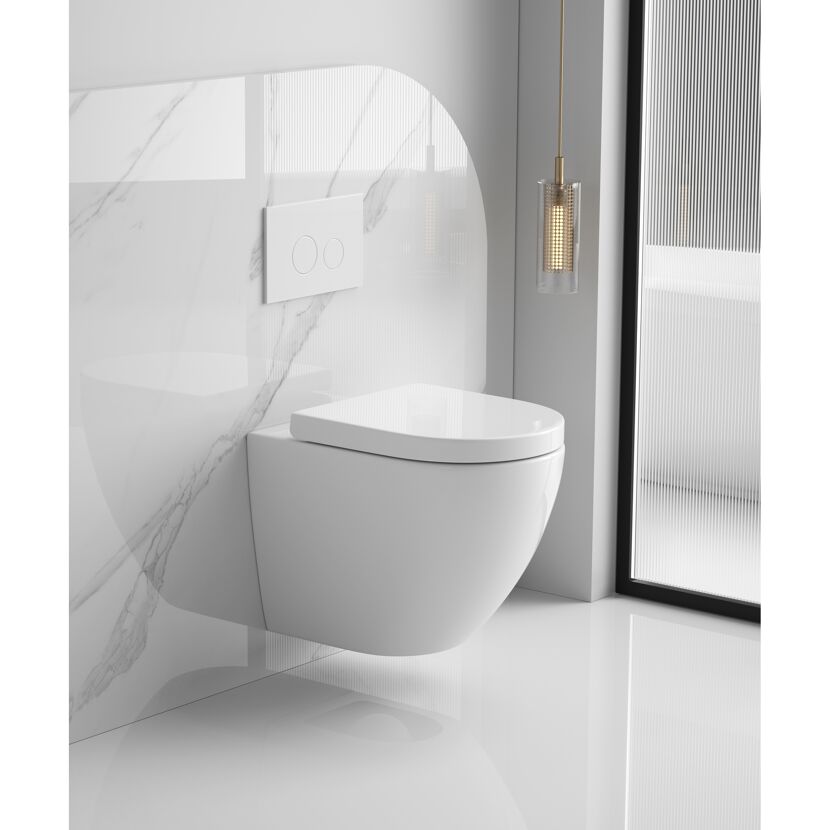 Wand-WC-Set 'Cozy' spülrandlos mit Absenkautomatik