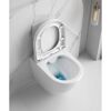Wand-WC-Set erhöht spülrandlos 'Cozy' inklusive WC-Sitz weiß