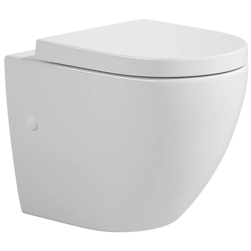 Wand-WC spülrandlos 'Cozy' inklusive WC-Sitz weiß