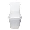 Stand-WC-Set spülrandlos 'Aliki Square' inklusive WC-Sitz weiß