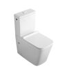 Stand-WC-Set spülrandlos 'Aliki Square' inklusive WC-Sitz weiß