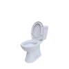 Stand-WC-Set mit Spülrand inklusive WC-Sitz weiß