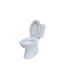 Stand-WC-Set mit Spülrand 'DNP' inklusive WC-Sitz und Spülkasten weiß