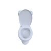 Stand-WC-Set mit Spülrand inklusive WC-Sitz weiß