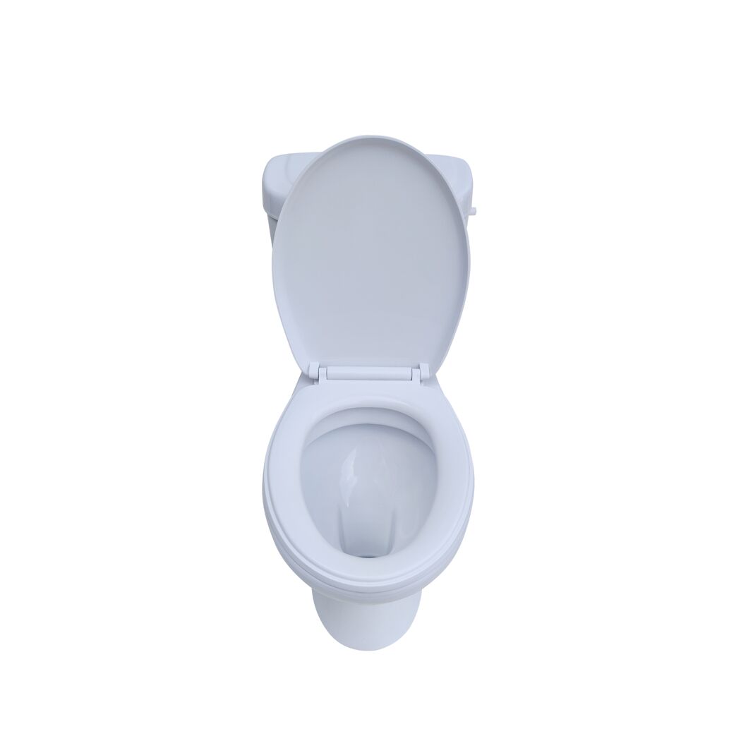 Stand-WC-Set mit Spülrand inklusive WC-Sitz weiß
