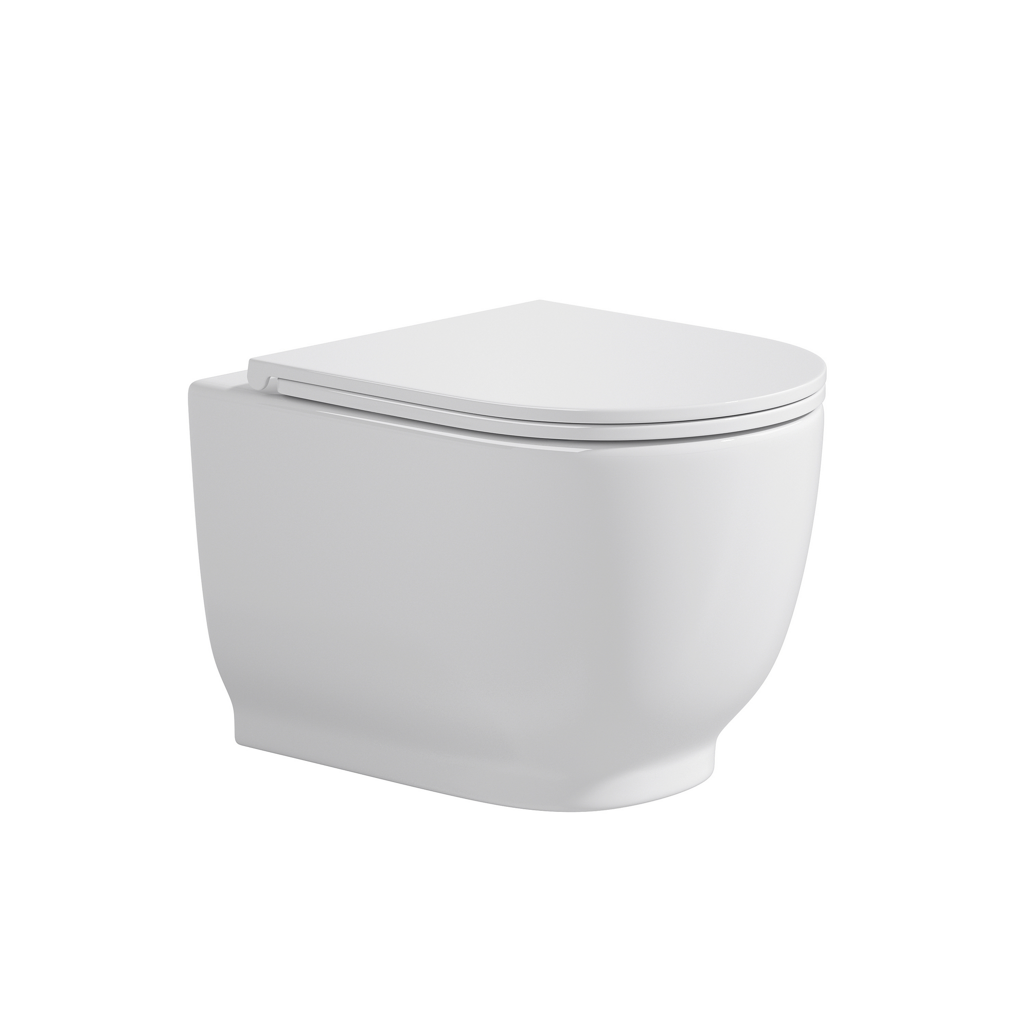 Wand-WC 'Artemis' spülrandlos inkl. WC-Sitz weiß