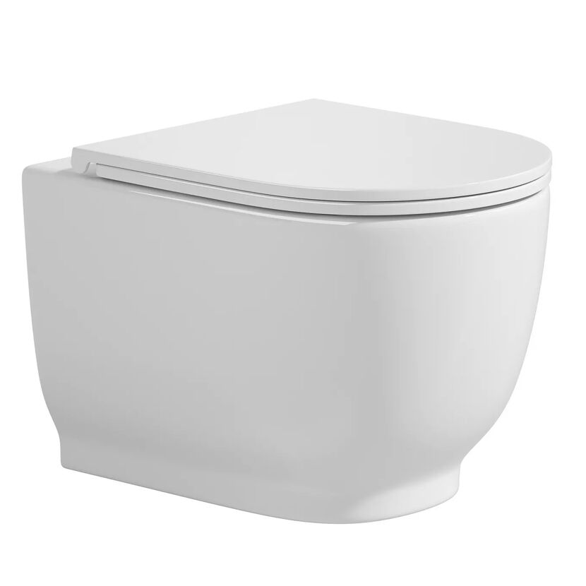 Wand-WC spülrandlos 'Artemis' inklusive WC-Sitz weiß