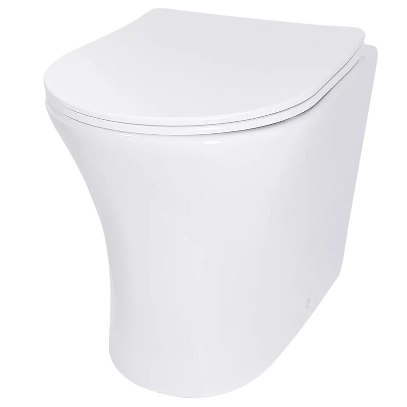 Stand-WC spülrandlos 'Nemos' inklusive WC-Sitz weiß