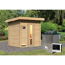 Saunahaus 'Bosco 2' naturbelassen 9 kW Ofen externe Steuerung 196 x 196 x 228 cm