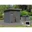 Saunahaus 'Bosco 2' terragrau 9 kW Ofen externe Steuerung 196 x 196 x 228 cm