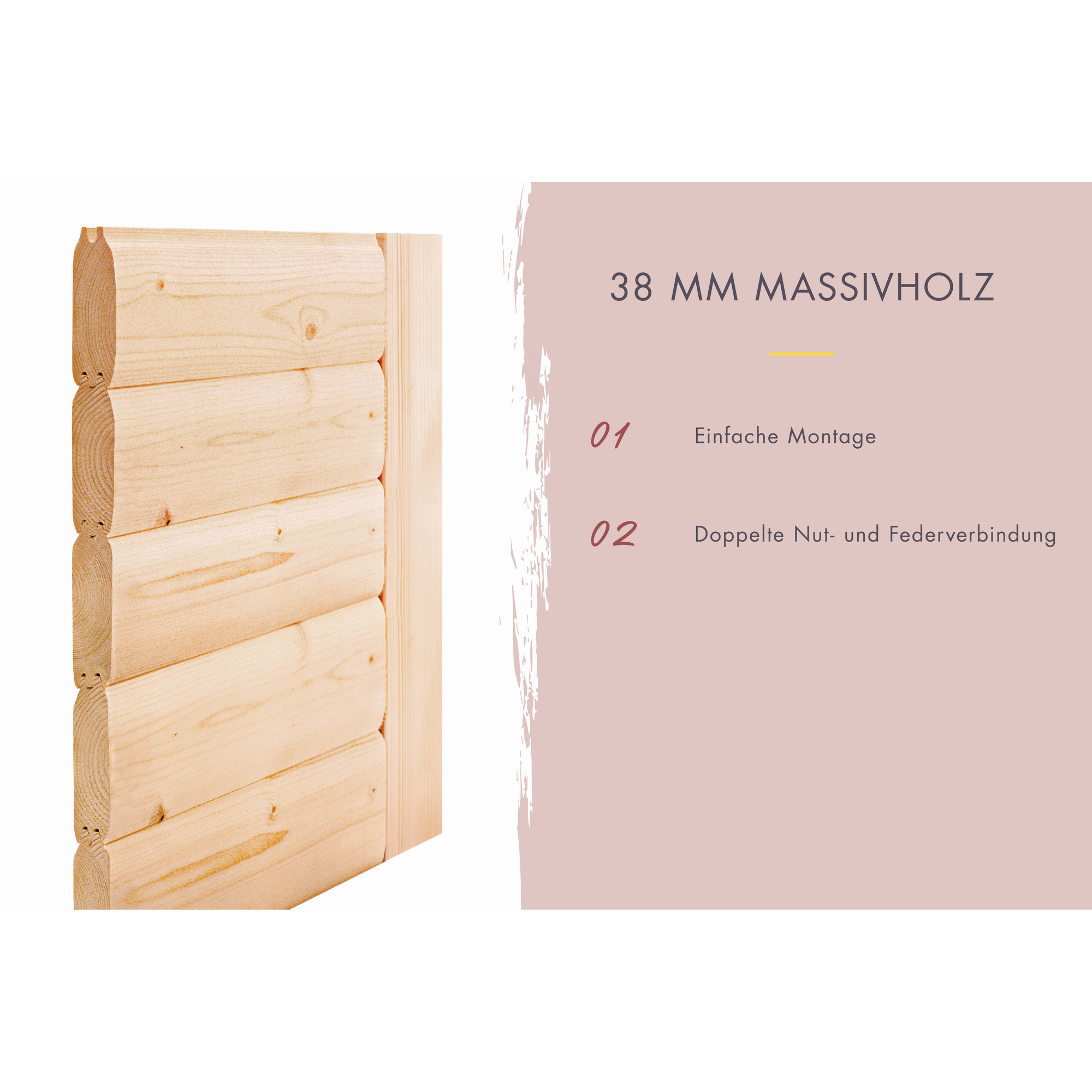 Saunahaus 'Bosco 2' terragrau 9 kW Bio-Ofen externe Steuerung 196 x 196 x 228 cm