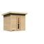 Kleine Holzsauna