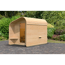 Fasshaus-Sauna 'Santo 2' asymmetrisch naturbelassen 219 x 295 x 244,5 cm