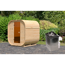 Fasssauna 'Sisco 1' naturbelassen 9 kW Ofen integrierte Steuerung 199 x 175 x 205 cm