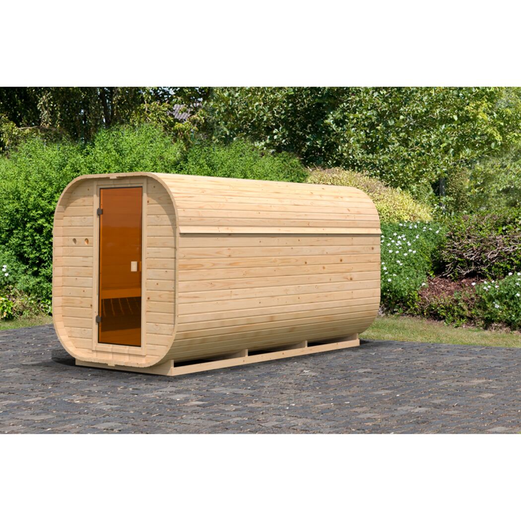 Außenbereich Sauna aus Holz