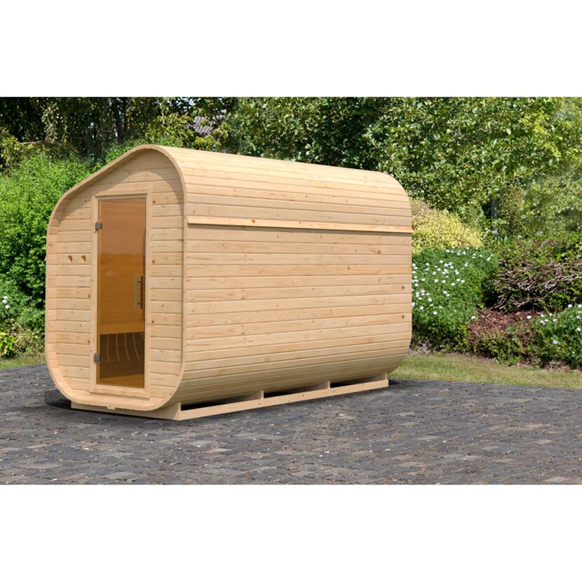 Außenbereich Sauna aus Holz