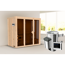 Sauna 'Paco 2' naturbelassen 3,6 kW Ofen externe Steuerung 216 x 122 x 198 cm