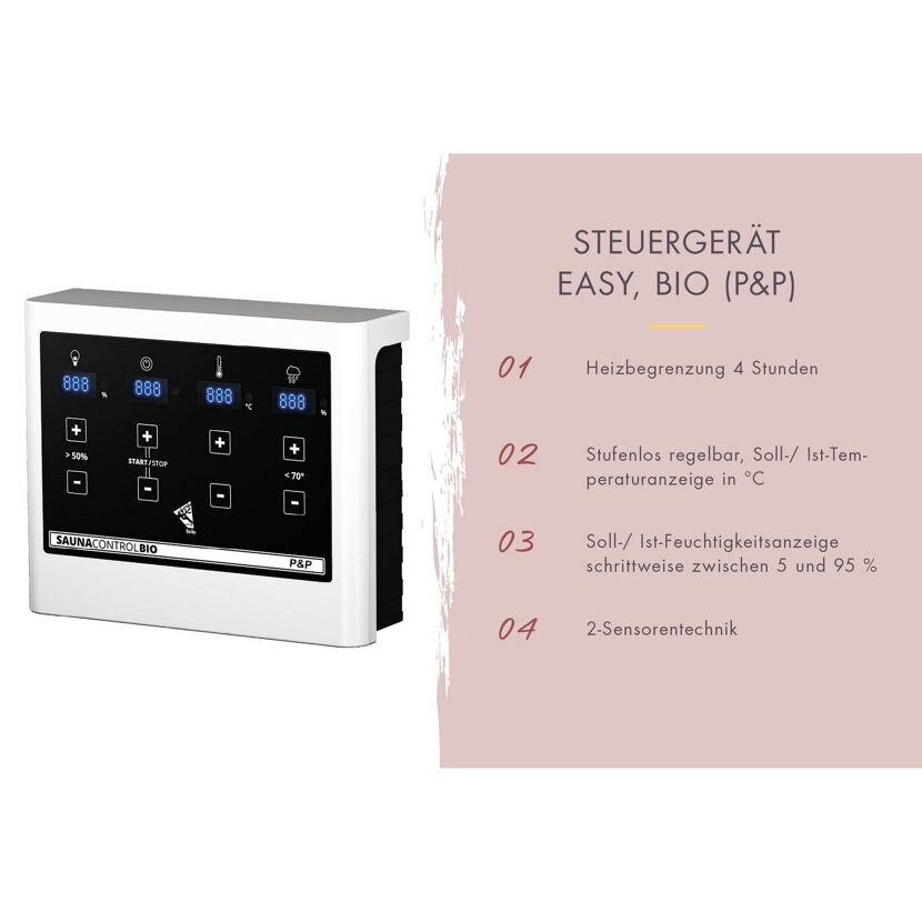Saunasteuerung mit Display