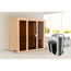 Sauna 'Paco 3' naturbelassen 3,6 kW Ofen integrierte Steuerung 216 x 138 x 198 cm