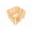 Sauna 'Paco 3' naturbelassen 3,6 kW Ofen externe Steuerung 216 x 138 x 198 cm