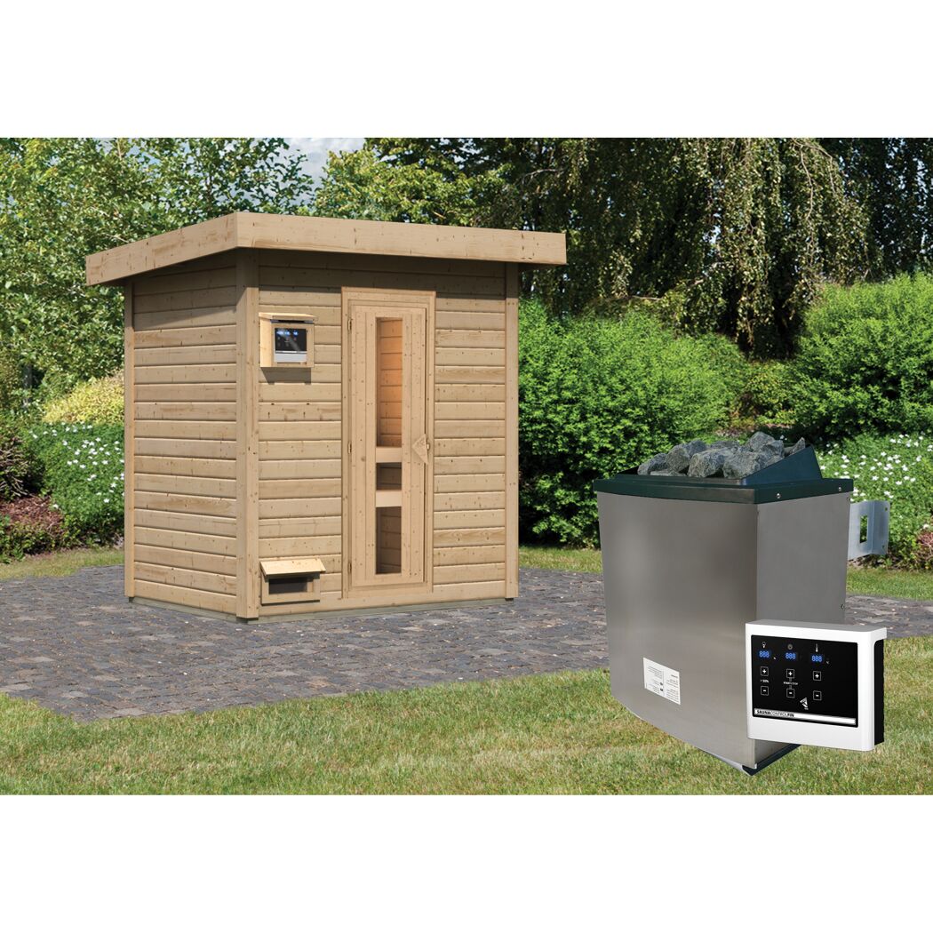 Außenbereich Sauna aus Holz