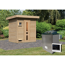 Saunahaus 'Bosco 1' naturbelassen 9 kW Ofen externe Steuerung 196 x 146 x 228 cm