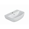 Waschbecken halbrund 'Rekia' weiß 55 x 15,1 x 38,6 cm