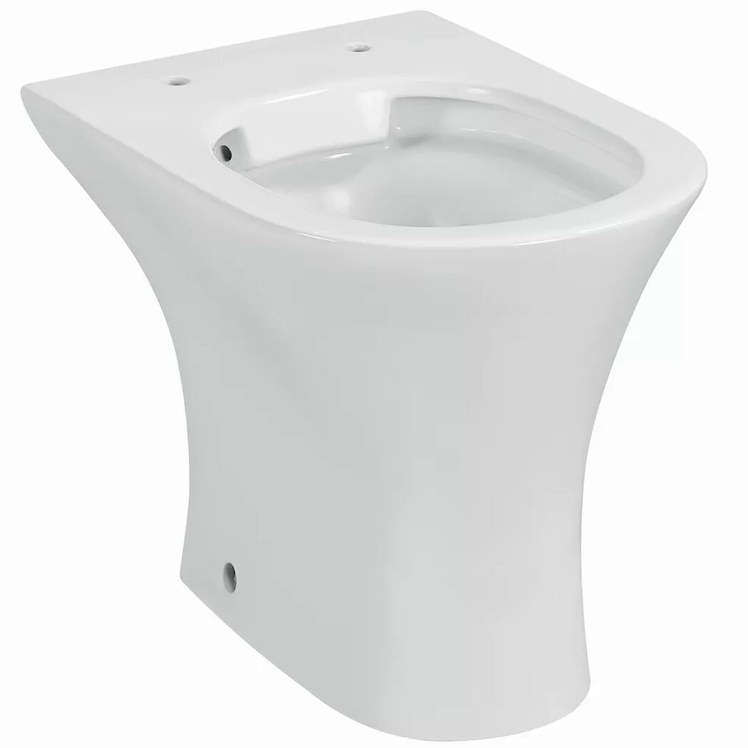 Stand-WC spülrandlos 'Rekia' weiß