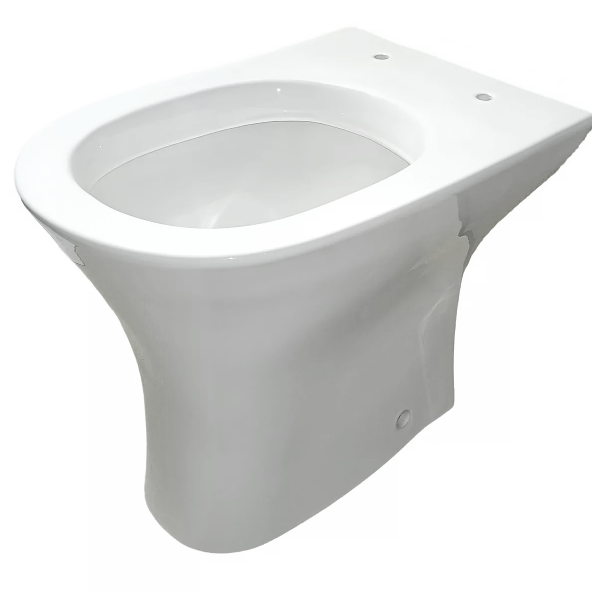 Stand-WC 'Rekia' mit Spülrand weiß